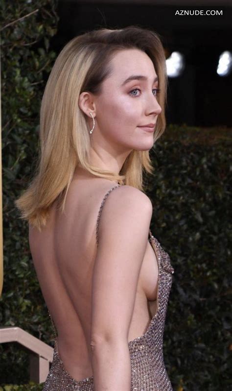 Saoirse Ronan Braless At The 77th Annual Golden Globe Awards At Hotel Beverly Hilton In Beverly