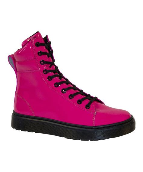Look At This Hot Pink Mix Patent Leather Boot On Zulily Today Grunge
