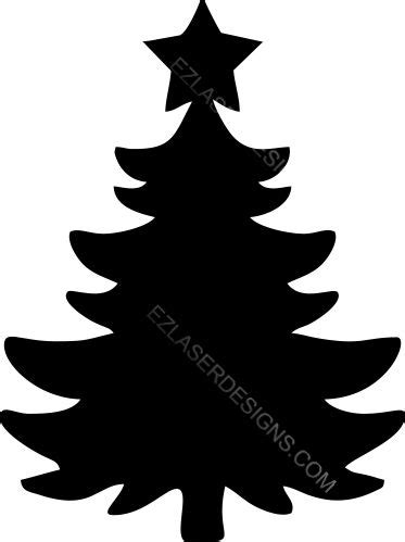Christmas Tree Silhouette SVG File