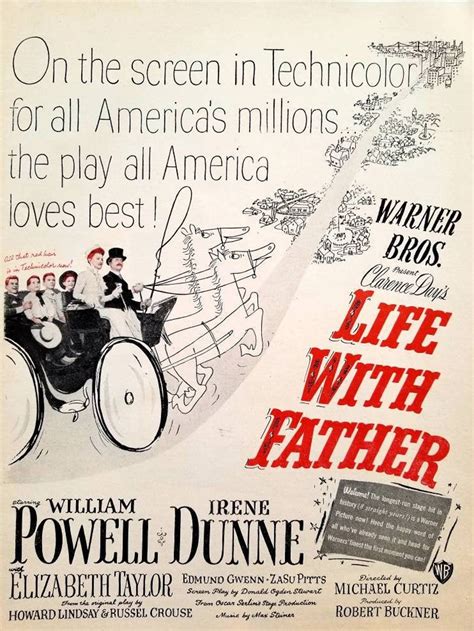 1947 Life With Father Vintage Movie Poster Print Elizabeth Etsy