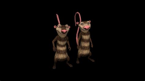 3d Models Of Crash And Eddie From Ice Age By M4r3k0001 On Deviantart