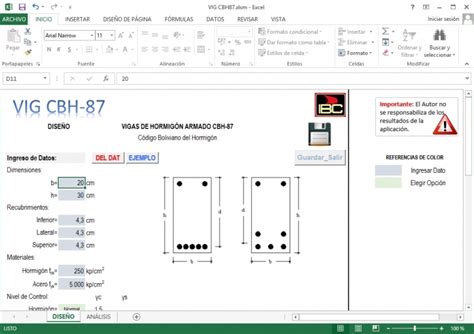 Rinc N Ingenieril Excel Para El Dise O Y An Lisis De Vigas