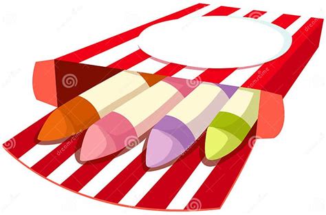 Box Of Crayons Stock Vector Illustration Of Object Paper 24338847