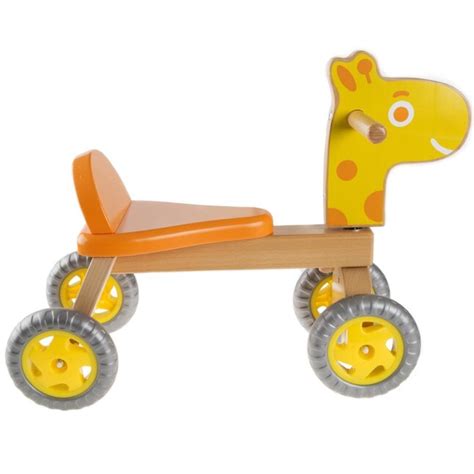Toy Time Walk And Ride Wooden Giraffe Balance Bike Riding Toys At