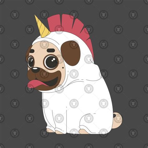 Check Out This Awesome Pugunicornpugicornforpuglovershalloween