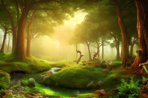 Magical Fairytale Forest Background Graphic By Fstock · Creative Fabrica