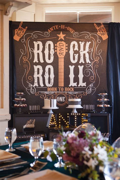Rock N Roll 1st Birthday Party Project Nursery Rock And Roll