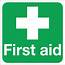 First Aid Sign Vinyl 15x15cm