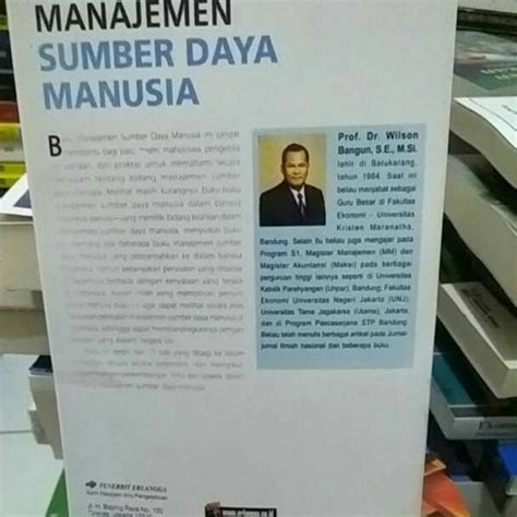 Jual Manajemen Sumber Daya Manusia Prof Dr Wilson Bangun Kode