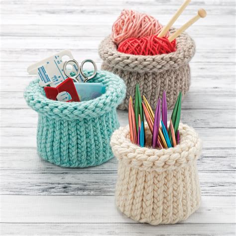 Loom Knit Nesting Baskets | Boye