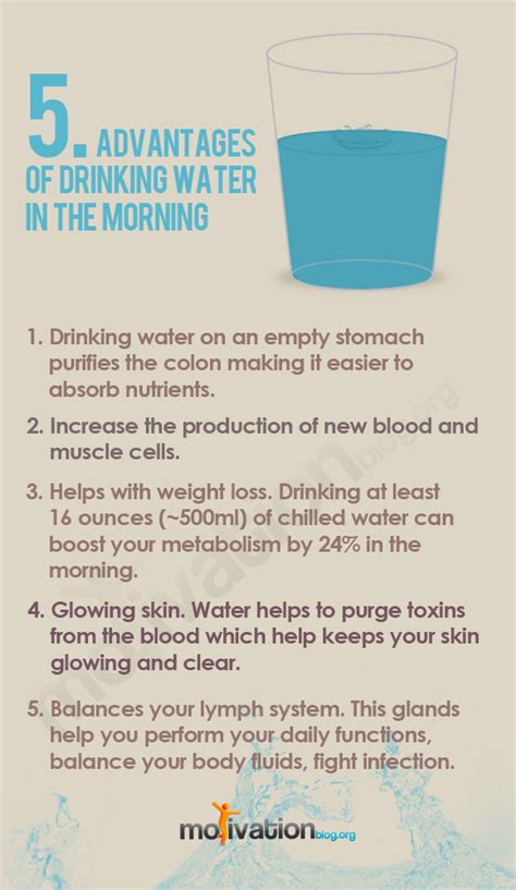 5 Advantages Of Drinking Water In The Morning Advantages Of Drinking