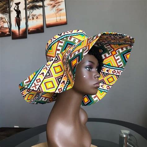 African Print Ankara Hat Flared Hat With African Fabric Iramdesigns African Hat Flared Hat