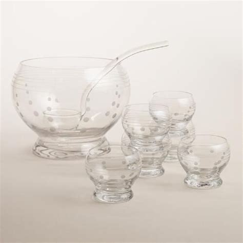 Etched Glass Punch Bowl Set 8 Piece Punch Bowl Set Punch Bowl Bowl