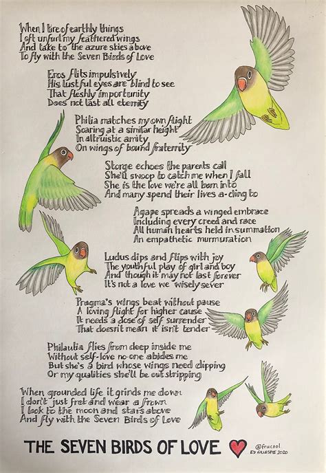 The Seven Birds Of Love This Poem Is Inspired By Seven Of The By Ed