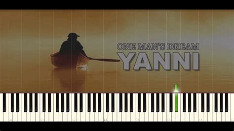 Yanni One Mans Dream Piano Tutorial Youtube