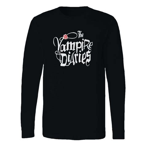 The Vampire Diaries Long Sleeve Shirt Long Sleeve Tshirt Men Vampire