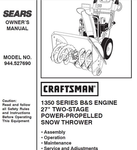 Craftsman 24 Snowblower Manual