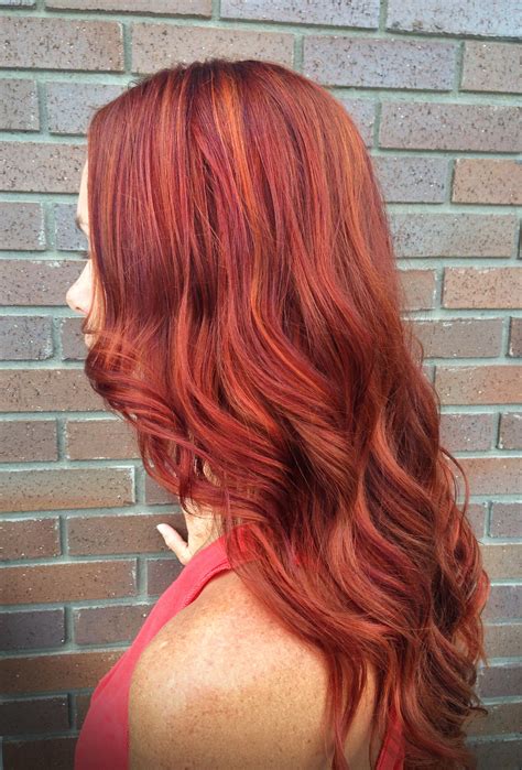 Red Orange Hair Color Hair By Alexa Shaw Hair Color Orange Red