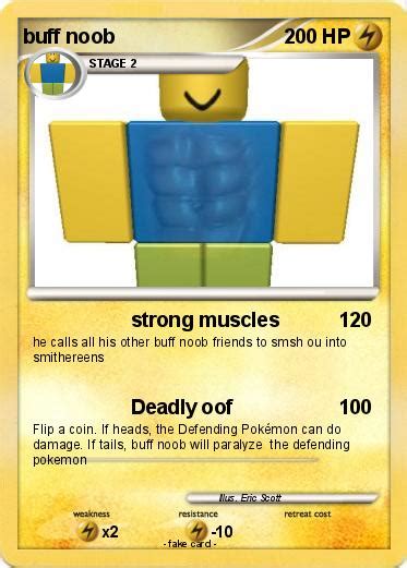 Pokémon Buff Noob 12 12 Strong Muscles My Pokemon Card