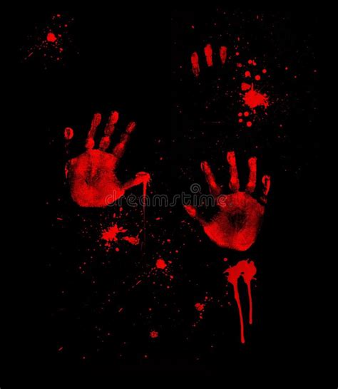 Bloody Handprints Stock Illustration Illustration Of Blood 12528572