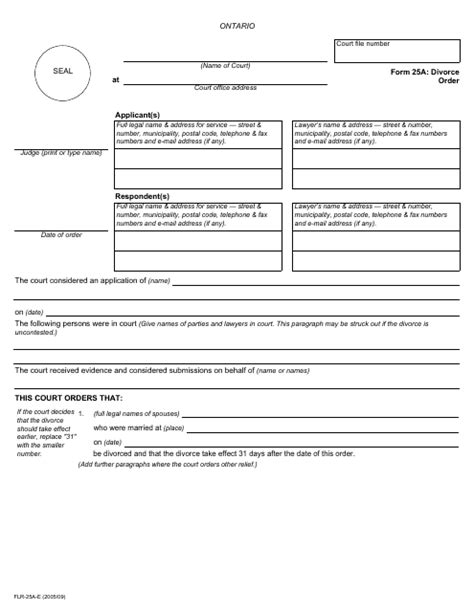 Form 25a Fill Out Sign Online And Download Fillable Pdf Ontario