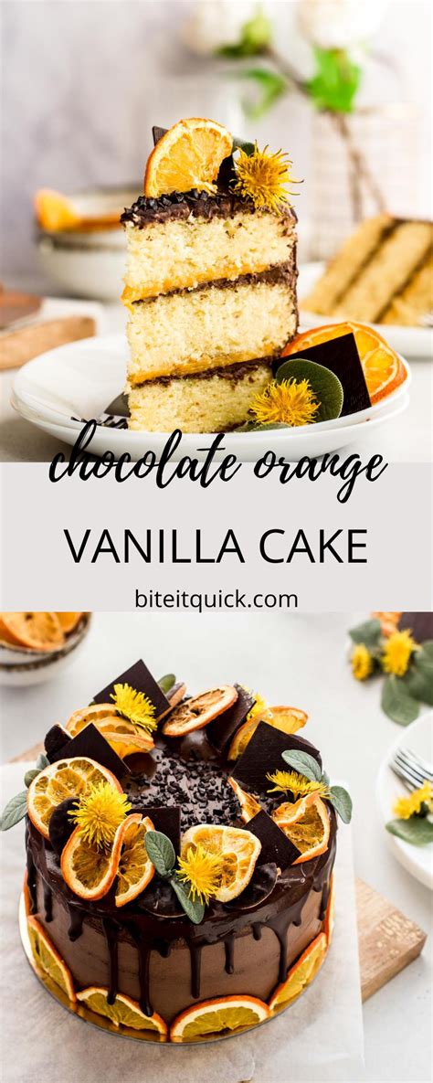 Chocolate And Orange Vanilla Cake Bite It Quick Recipe Cake