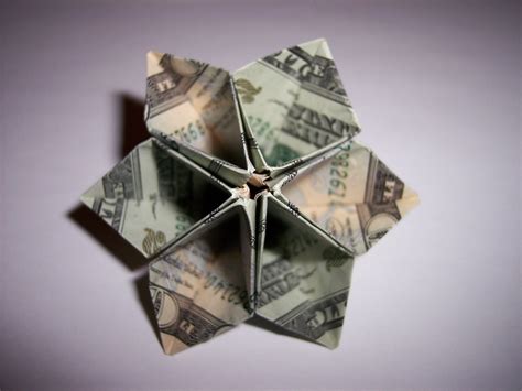 Origami Dollar Flower 11 Steps Instructables