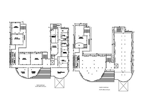 Upasana Nursing School Third And Fourth Floor Layout Plan Details Dwg