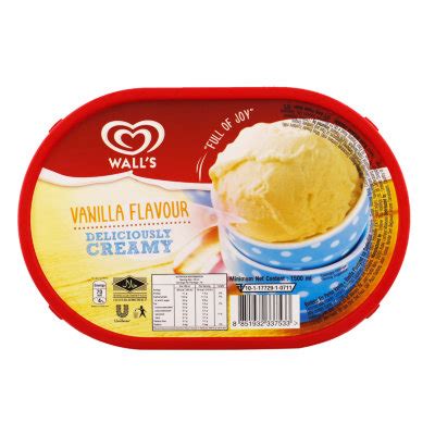 8oz, 12oz, and 16oz, and 20oz. Walls Ice Cream Vanilla 1.5L - Supa Save Online