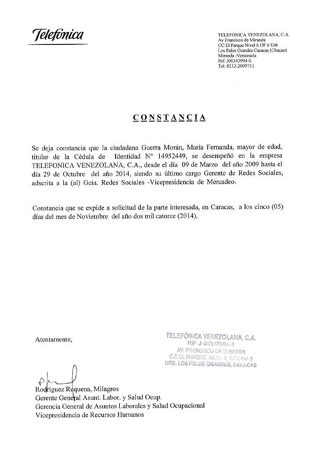 Carta De Referencia Personal Venezolana Formatos Y Modelos 2023