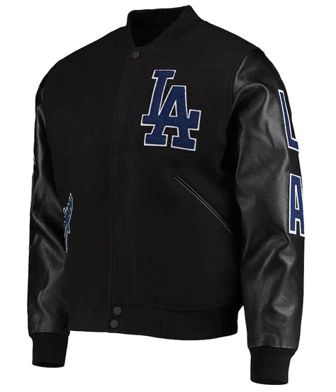 Varsity Full Zip Black Los Angeles La Dodgers Jacket Jackets Masters