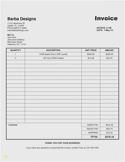 Handyman Invoice Spreadsheet Templates For Busines Labor Invoice Free