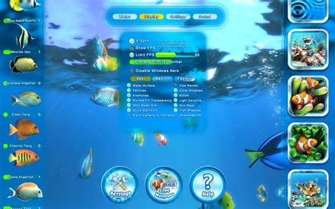 Sim Aquarium 3 Premium Скринсейверы рыбки аквариумы