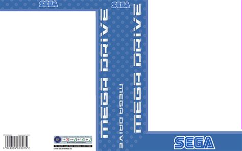 Sega Mega Drive Pal Blue Sega Games Cover Template