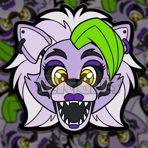 Five Nights At Freddy S Sticker Fnaf Roxy Roxanne Wolf Etsy