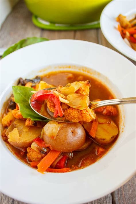 Roasted Vegetable Massaman Curry Soup Coconut Free