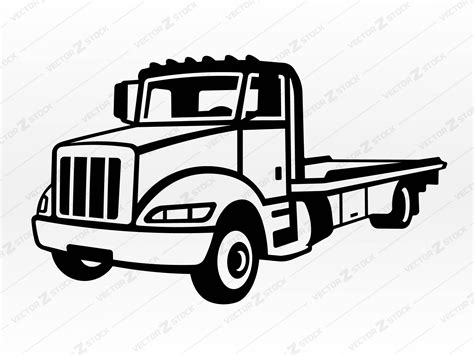 International Tow Truck Svg Rollback Svg Wrecker Vector Clip Art