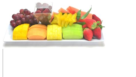 Sliced Fruit Tray For 2 Qube Aviations Catering