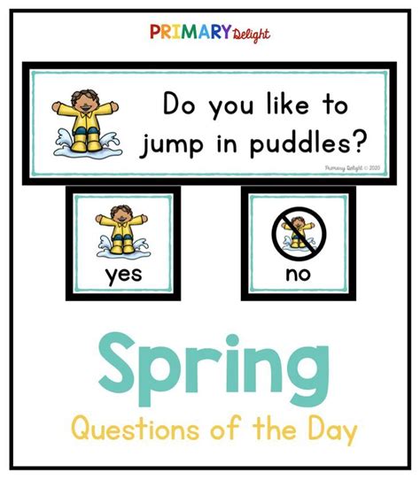 Question Of The Day Use These Spring Questions Of The Day For