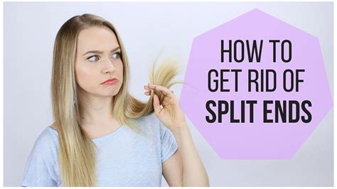 How To Get Rid Of Split Ends My Hair Care Routine Youtube