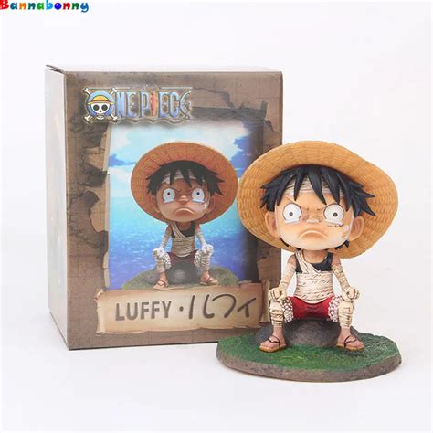 One Piece Bandage Monkey D Luffy Angry Boy Pvc Action Figure Resin