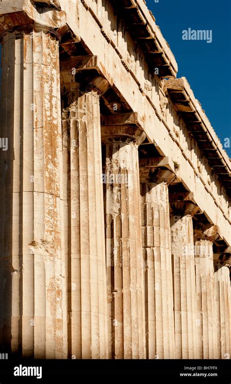 Doric Columns Parthenon Athens Greece Stock Photo Alamy