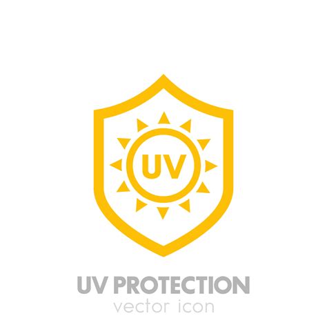 Uv Protection Vector Icon On White 3463284 Vector Art At Vecteezy