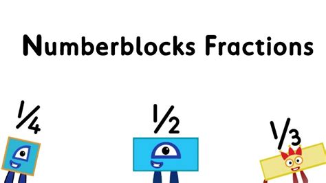 Numberblocks Fractions Youtube