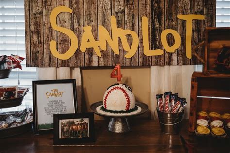 Sandlot Baseball Sports Vintage Birthday Baby Bridal