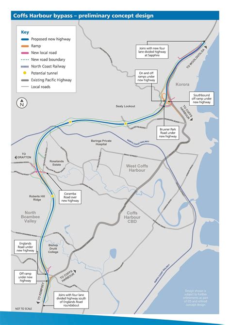 bypass design two tunnel arrangements and a cutting coffs coast advocate