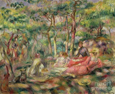 Picnic Circa 1893 Painting By Pierre Auguste Renoir