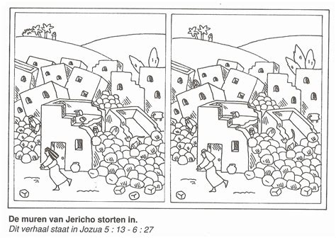 Download 32 Walls Of Jericho Coloring Page in 2020 | Sunday school ...