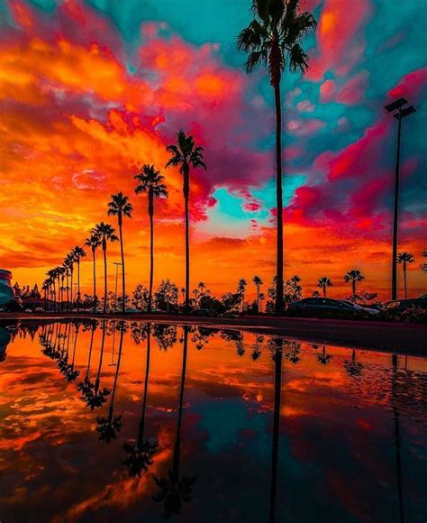Fiery Sunset 😍📍los Angeles 📸by Rawvisualz Nature Photography