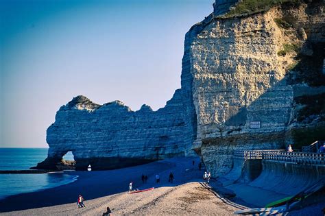 Cliffs Of Etretat Travel In Pink